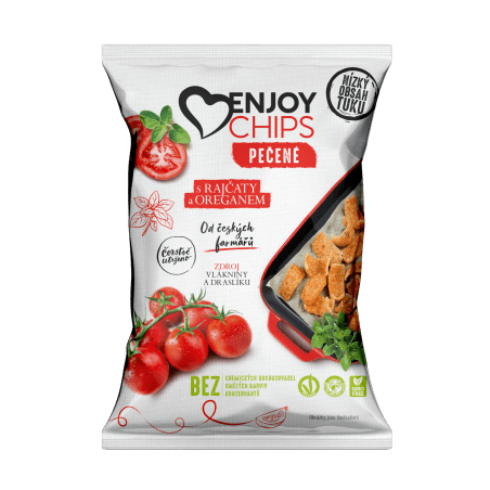 Pečený zeleninový snack - rajče/oregáno
