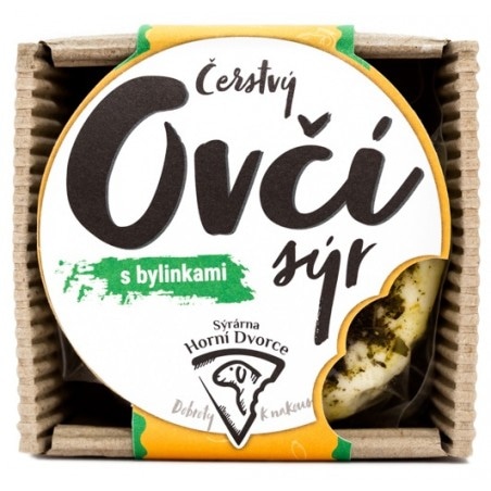 Čerstvý ovčí sýr bylinky