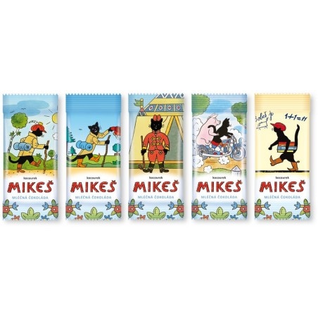 MIKEŠ - mléčná čokoláda 1 ks