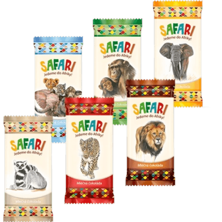 SAFARI - mléčná čokoláda 1 ks