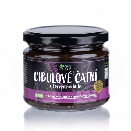 Cibulové čatní z červené cibule - Pálivé