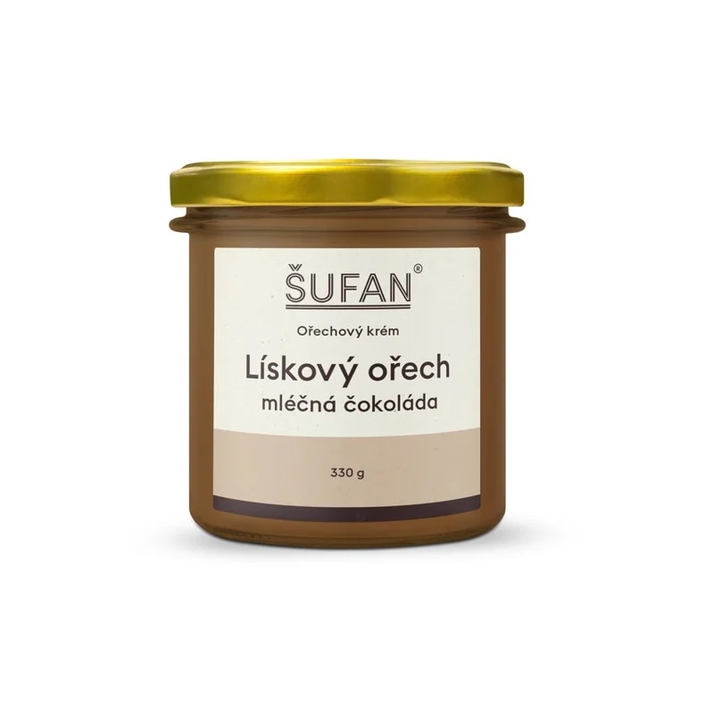 Šufan Lískovo-čokoládové máslo s mléčnou čokoládou