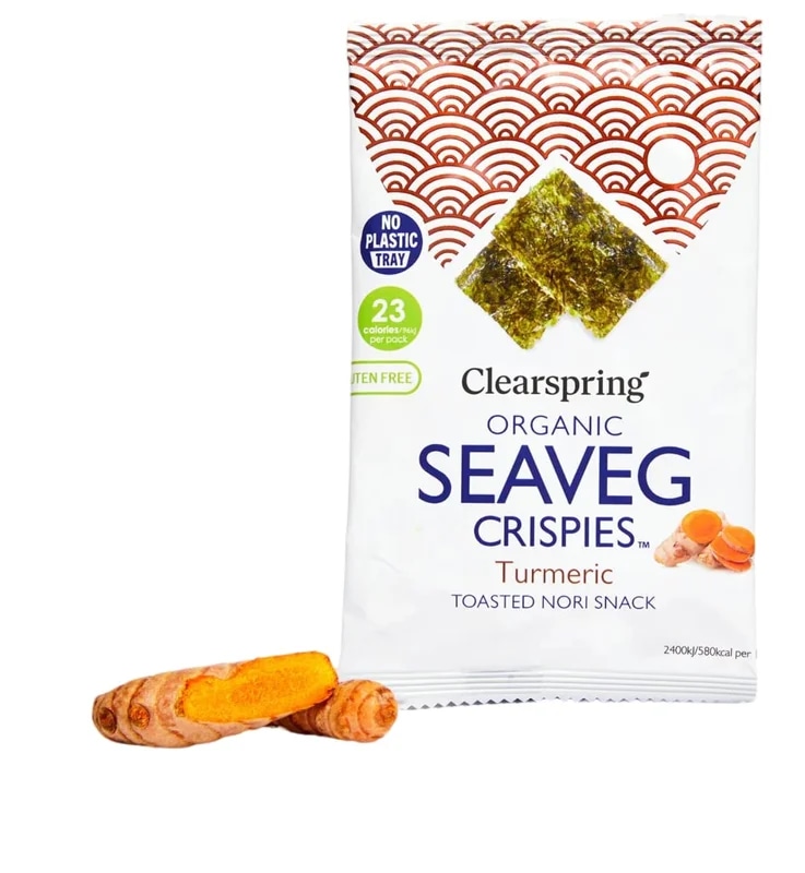Clearspring BIO Křupavé nori řasy s kurkumou
