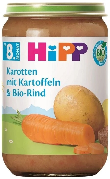 HiPP BIO Brambory, zelenina a hovězí maso