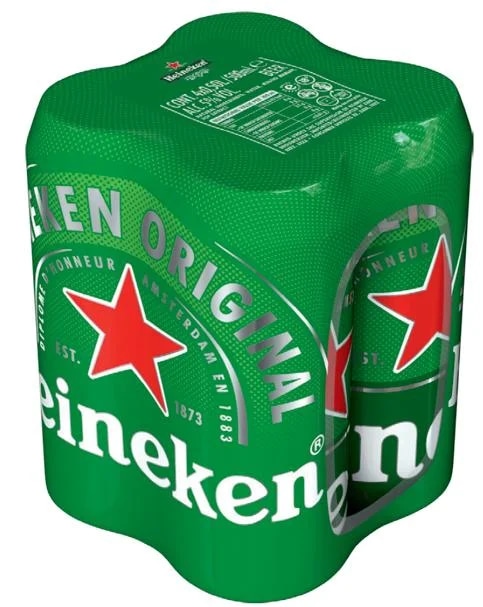 Heineken světlý ležák 4×0,5 l plech
