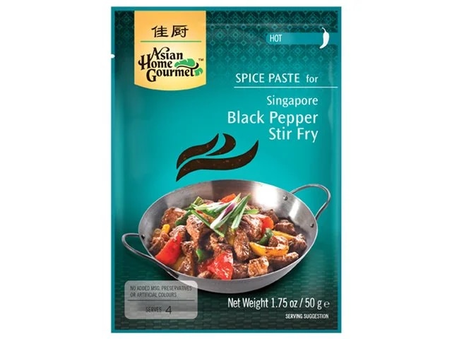 AsiaHomeGourmet Singapore Black Pepper Stir-Fry