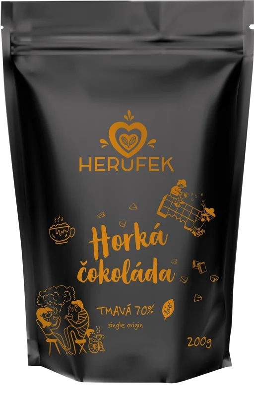 Herufek BIO Horká čokoláda hořká 70%