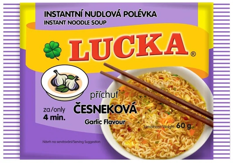 Lucka Instantní nudlová polévka česneková