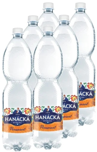 Hanácká Kyselka Minerální voda pomeranč 6x1,5L