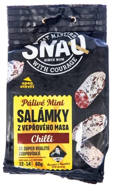 Kostelecké Uzeniny Snaq Salámek mini chilli