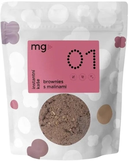 MG Instantní ovesná kaše 01 Brownies s malinami