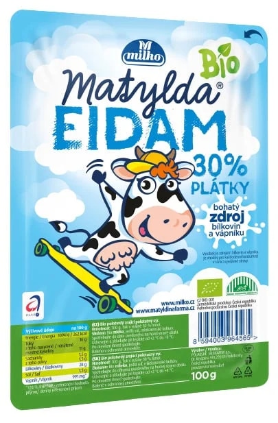 Matylda BIO Sýr eidam 30% plátky