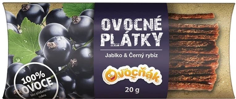 Ovocňák Plátky jablko a černý rybíz