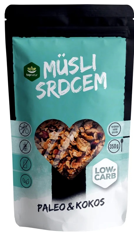 Topnatur Low Carb müsli srdcem
