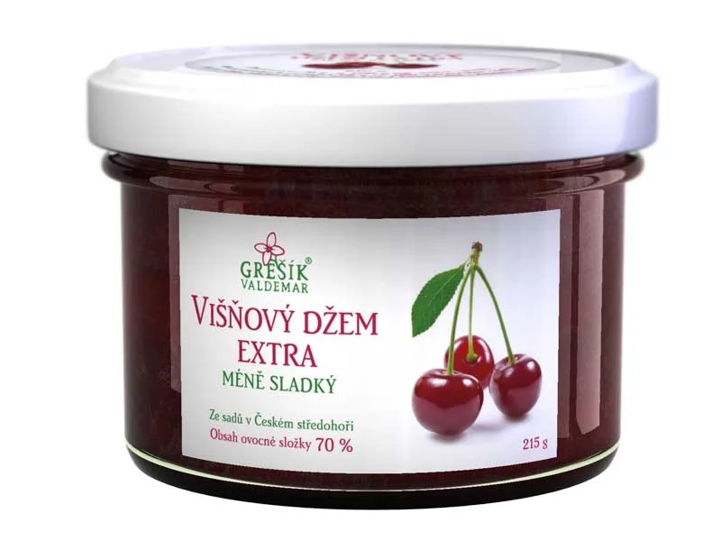 GREŠÍK Džem Višňový Extra méně sladký