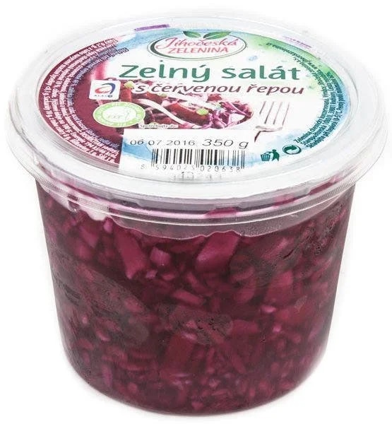 Jihočeská zelenina Zelný salát s červenou řepou