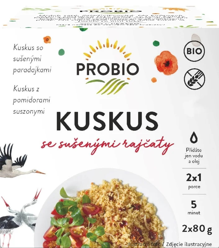 Probio BIO Kuskus se sušenými rajčaty 2×80g