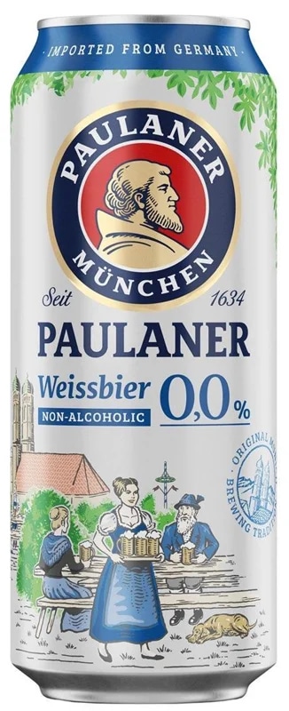 Paulaner Hefe-Weissbier bez alkoholu plech
