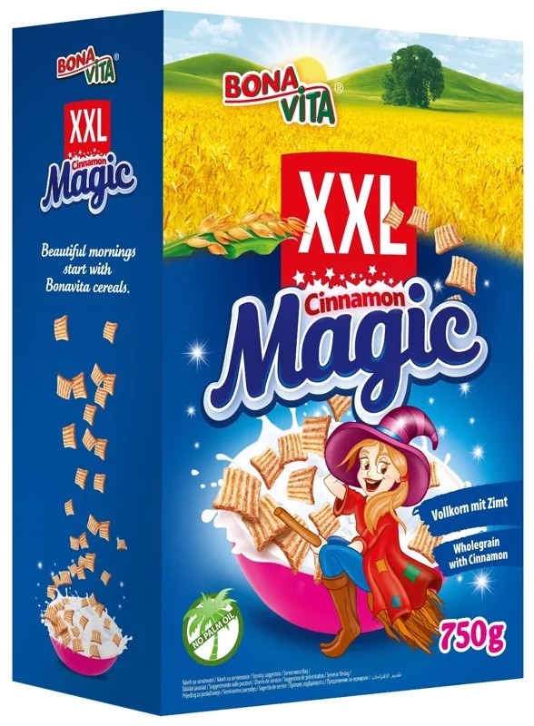 Bonavita Cinnamon Magic skořicové čtverečky XXL