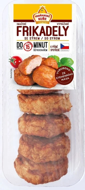 Vodňanské Kuře Kuřecí frikadely se sýrem