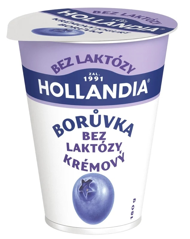 Hollandia Krémový jogurt borůvka bez laktózy