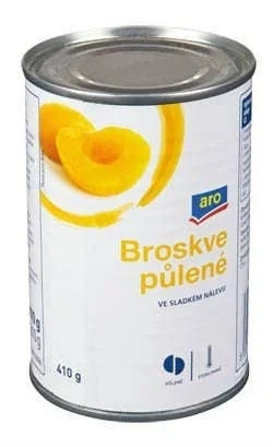 ARO Broskve půlené plech