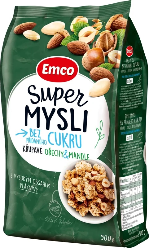 Emco Super mysli bez přidaného cukru Ořechy & mandle