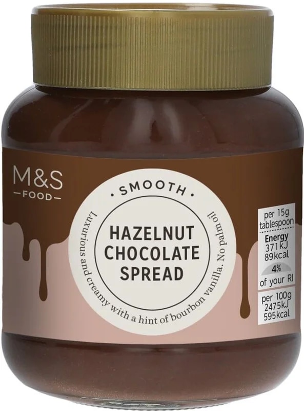 Marks & Spencer Pomazánka s čokoládovou příchutí s lískovými oříšky