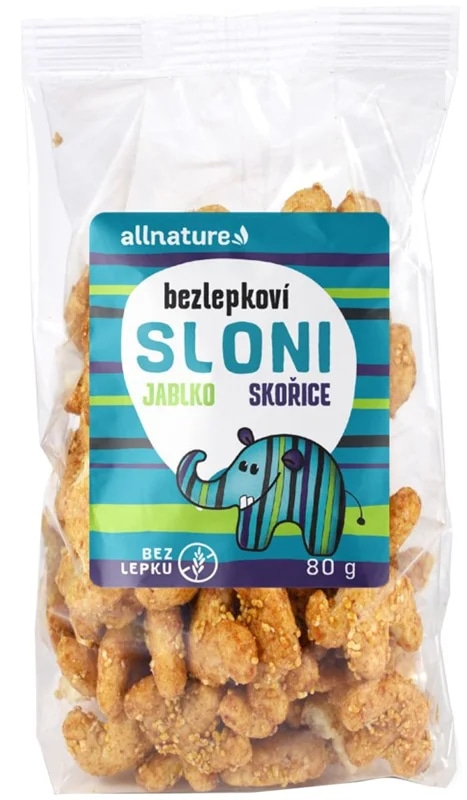 Allnature Sloni jablko-skořice bezlepkové
