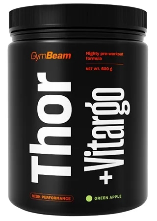 GymBeam Předtréninkový stimulant Thor Fuel + Vitargo - zelené jablko