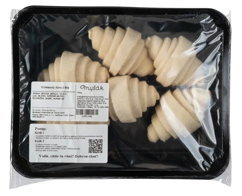 Cukrárna Myšák Croissanty k dopečení, 6 ks