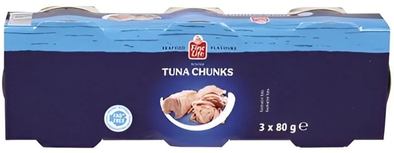 Fine Life Tuňák kousky ve vlastní šťávě 3 x 80 g