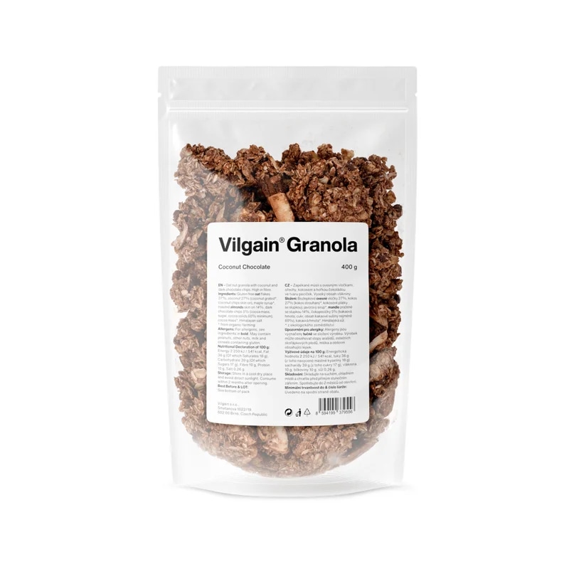 Vilgain Granola – kokos s čokoládou