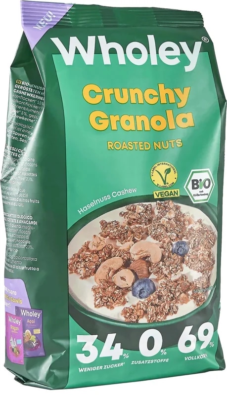 Wholey BIO Křupavá granola s praženými ořechy