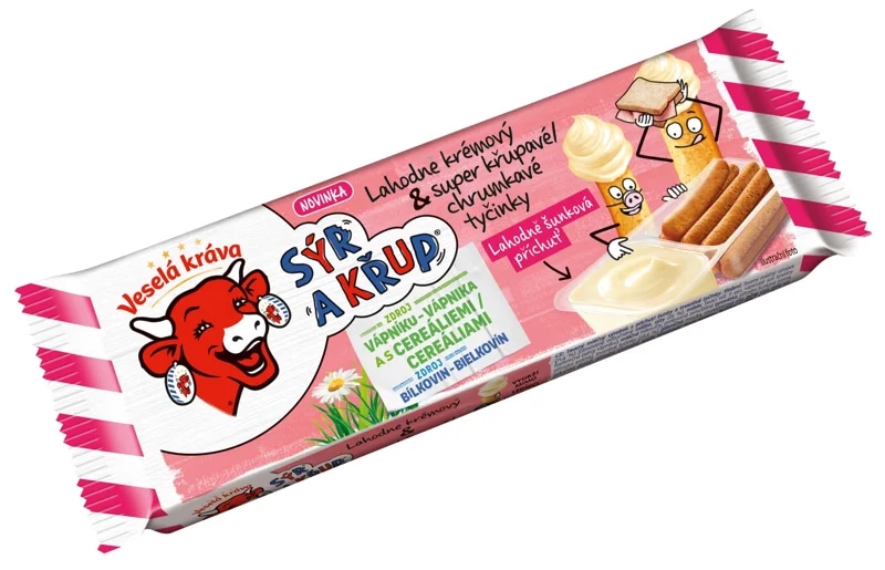 Veselá kráva Sýr a křup s šunkovou příchutí