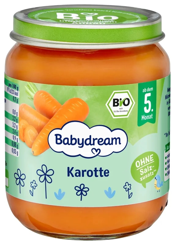 Babydream BIO Mrkvička příkrm