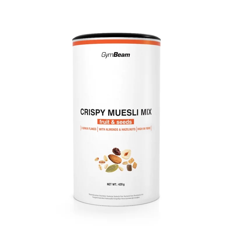 GymBeam Crispy Muesli Mix ovoce a semínka