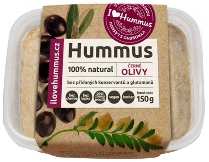I love Hummus Hummus s černými olivami