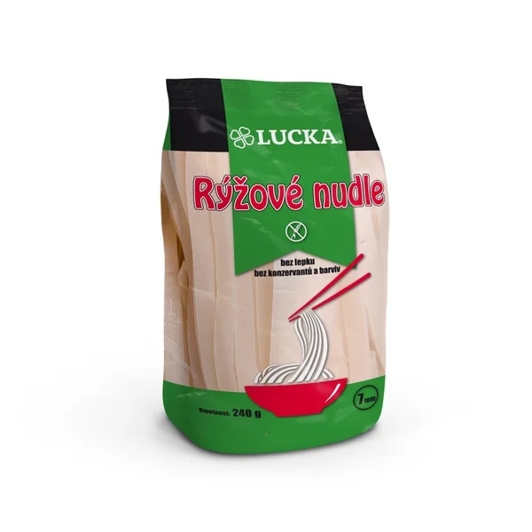 Lucka Nudle rýžové bezlepkové 7mm