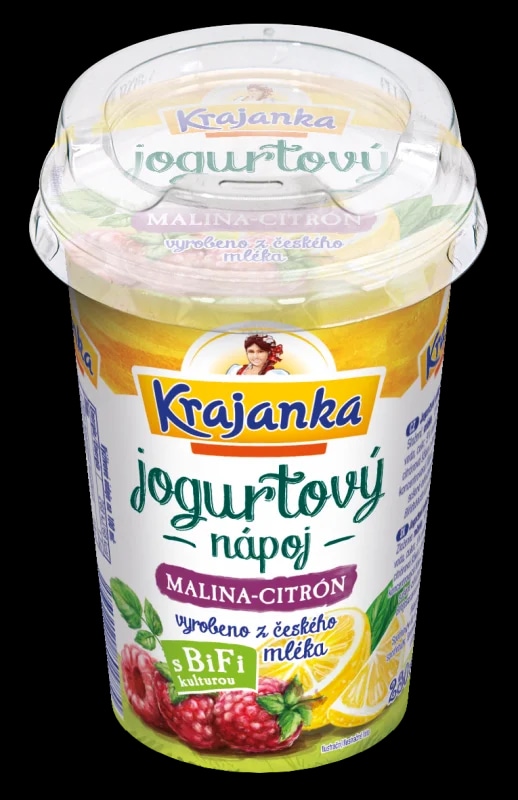 Krajanka Jogurtový nápoj malina a citron
