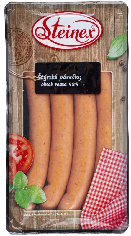 Steinex Štýrské párečky 98 % masa