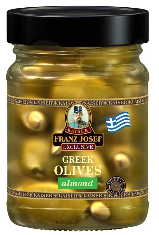 Franz Josef Kaiser Olivy zelené řecké plněné mandlí