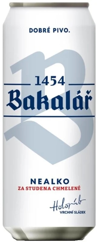 Bakalář Nealkoholický za studena chmelený plech