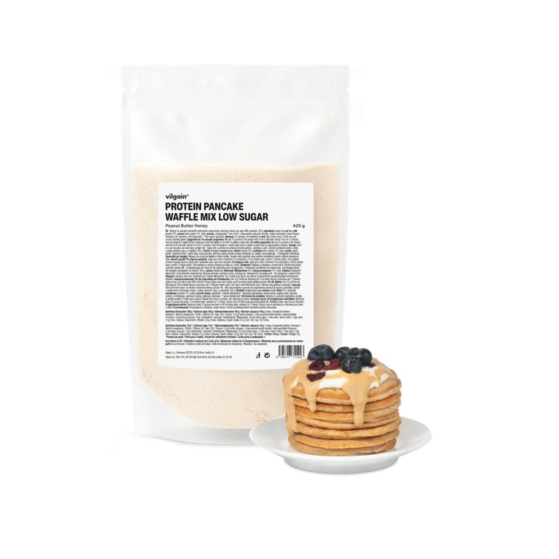 Vilgain Protein Pancake & Waffle Mix Low Sugar – Arašídové máslo s medem