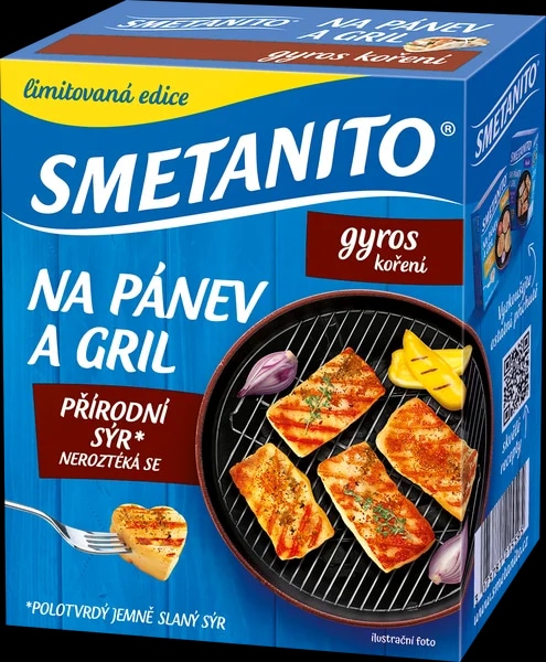 Smetanito Sýr na gril a na pánev gyros