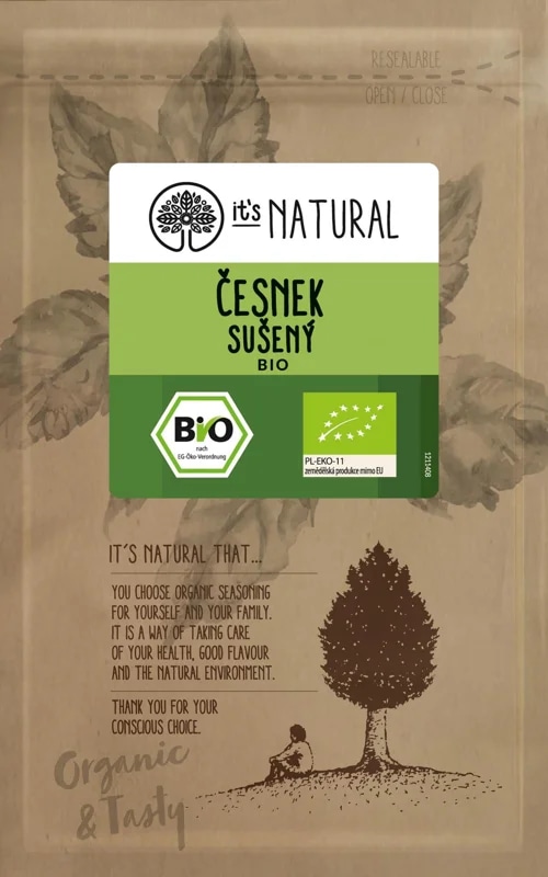 It´s Natural BIO Česnek sušený