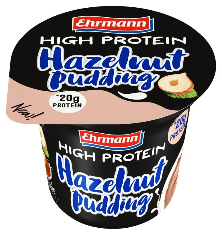 Ehrmann High Protein pudding lískový ořech