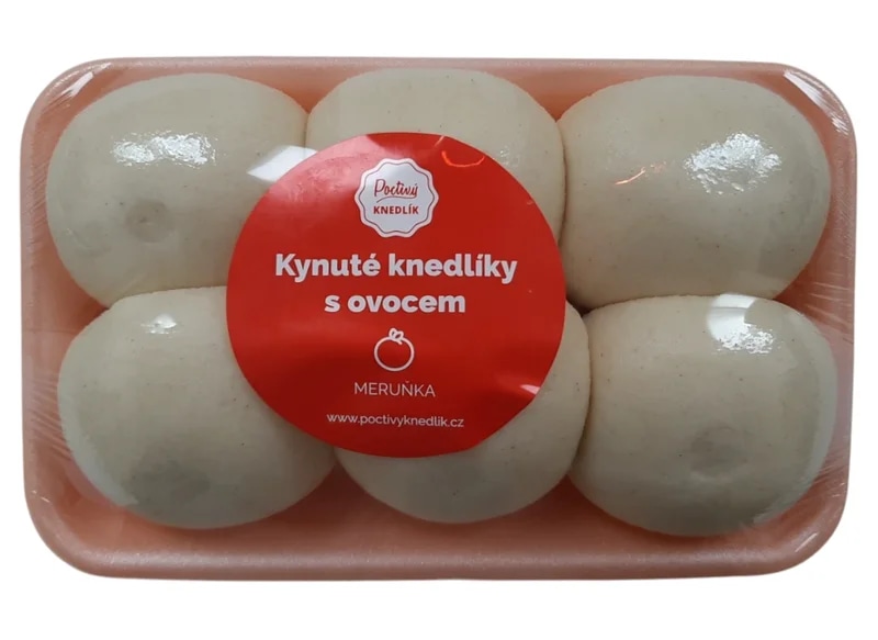 Poctivý knedlík kynutý s meruňkou, 6ks
