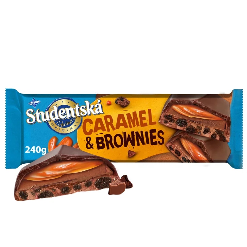 Orion Studentská pečeť Hořká čokoláda Caramel and Brownies