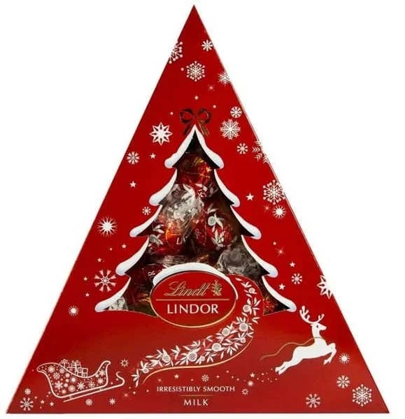 Lindt Lindor Xmas Tree Milk čok. pralinky